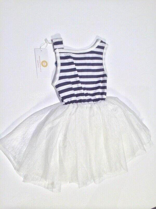 NEW Size 4 Years Girls Dress Cute French Style Tulle Girls Dress Kids Clothing - MARIGOLD 