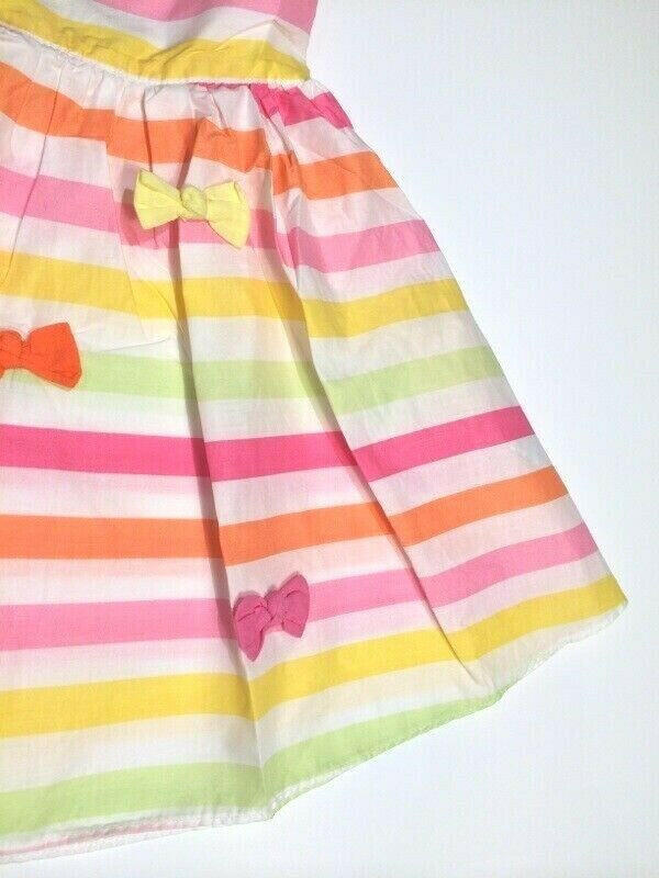 NEW Size 5 Years Girls Clothing Girls Dress Rainbow and Bows Dress - MARIGOLD 