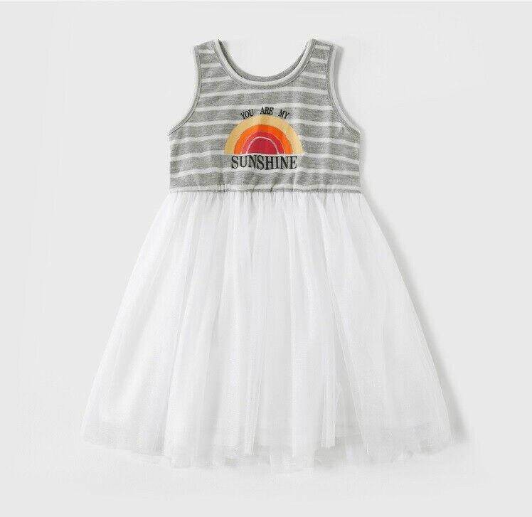 NEW Size 6-9 months Baby Girls Dress 'You are my sunshine' Tulle Baby Dress - MARIGOLD 