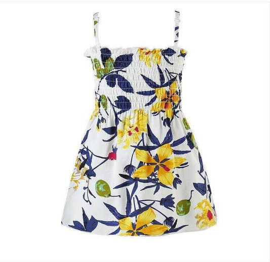 NEW Size 9-12 months Baby Girls Dress Yellow Lily Cotton Baby Girls Dress - MARIGOLD 