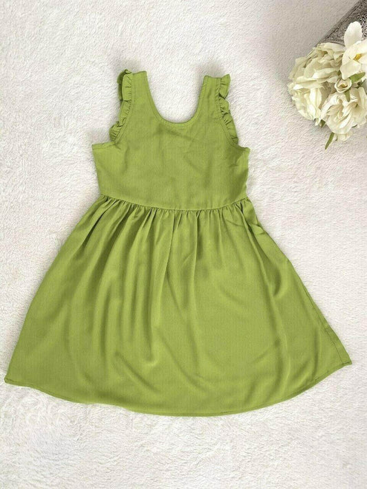 size 2 years new toddler girls dress apple/clover green toddler girls dress - MARIGOLD 