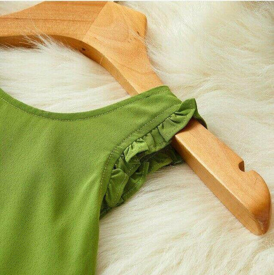 size 2 years new toddler girls dress apple/clover green toddler girls dress - MARIGOLD 