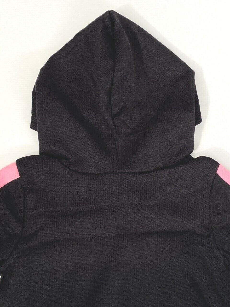 Girls Hoodie: Black, Pink, Gold "Love" Long Hoodie Top - MARIGOLD 