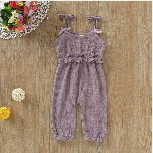 Baby Girls Lavender Purple Jumpsuit - MARIGOLD 