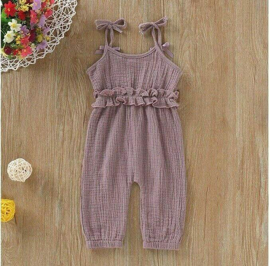 Baby Girls Lavender Purple Jumpsuit - MARIGOLD 