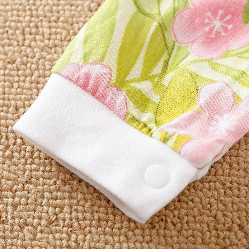 size newborn/0-3m/3-6m new baby coverall flower giraffe & zebra baby romper - MARIGOLD 
