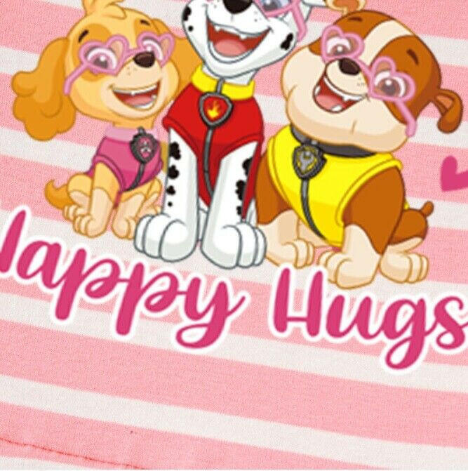 Paw patrol girls dress happy hugs pink stripe girls dress - MARIGOLD 