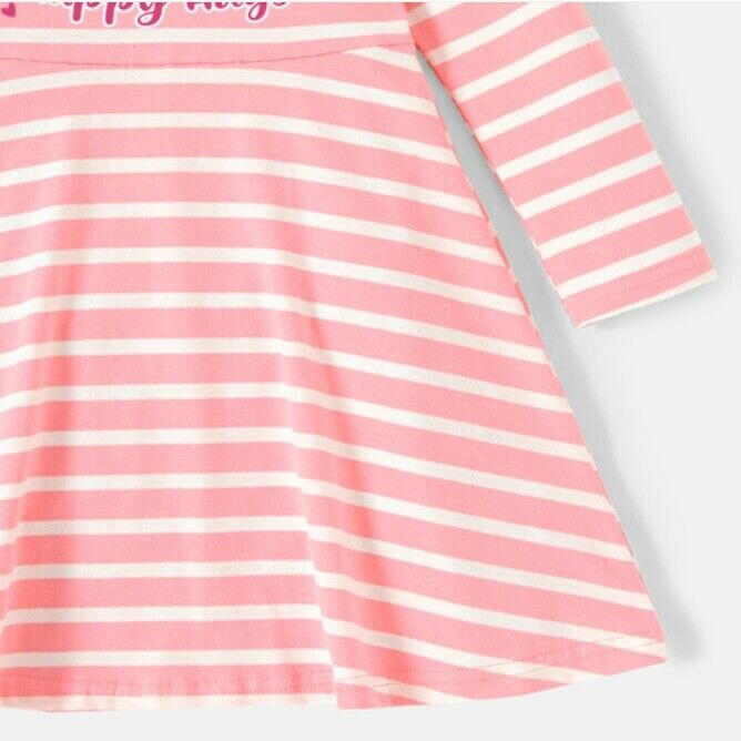 Paw patrol girls dress happy hugs pink stripe girls dress - MARIGOLD 