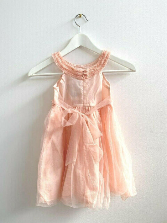 NEW Size 5 Years Girls Dress Pretty Pink Cleo neck Lace Girls Dress - MARIGOLD 